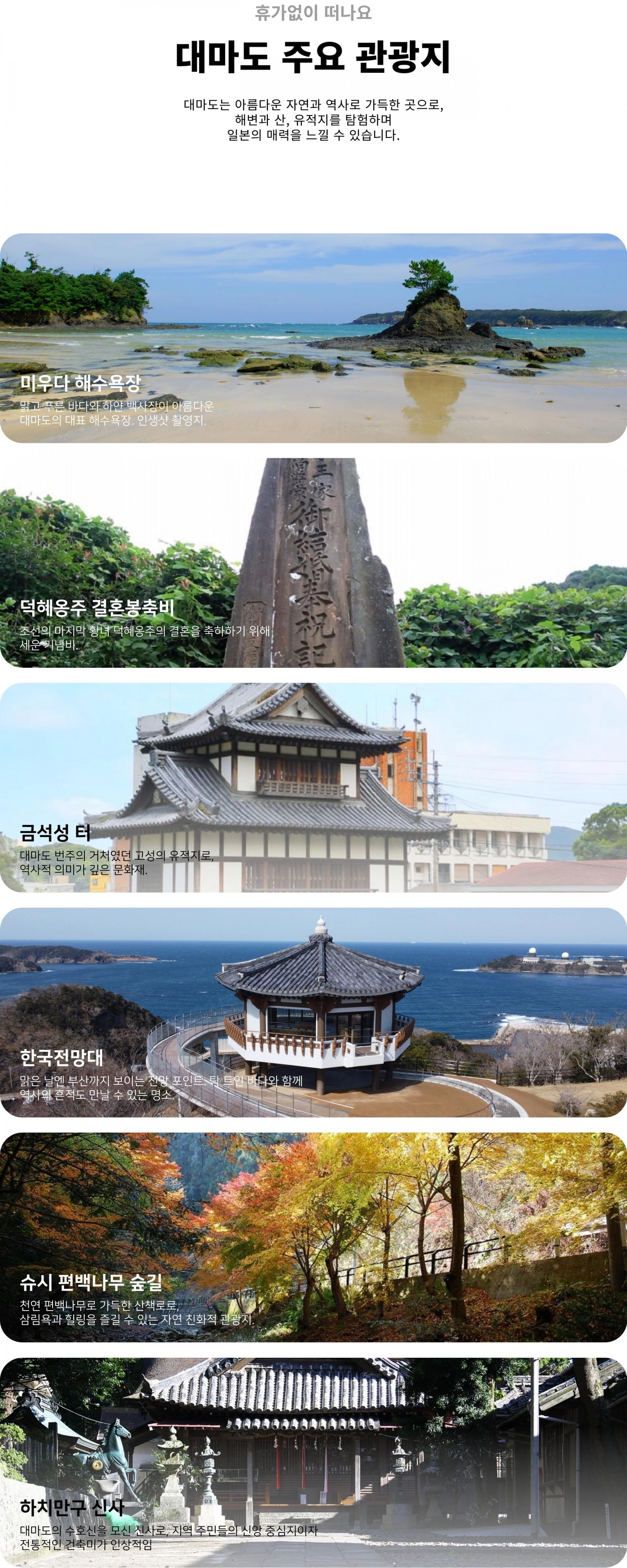 [나의여행 비밀링크] 부산 대마도 배편 쓰시마링크호 7/25 인기패턴 비밀 특가 부산 출발 히타카츠 이즈하라 당일치기 1박 2일 자유 여행 상세 이미지 10